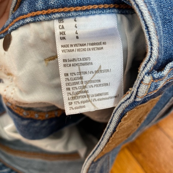 American Eagle Outfitters Women's Super Stretch X Jean Skirt Solid Blue … - Picture 7 of 7